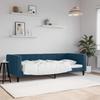 Vidaxl Sofa with Sleeping Function, Blue, 90X200 Cm, Upholstered In Velvet