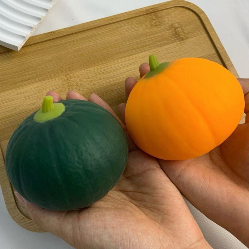 Tpr Stress Relief Pumpkin Toy For Kids And Students With Sensory And Handgrip Skills