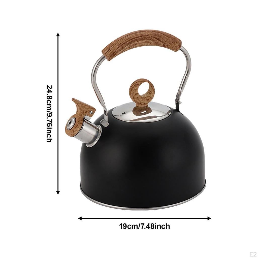 Whistling Tea Kettle Teapot 2.5L with Whistle Spout for Gas Induction Stovetop Cookware Household