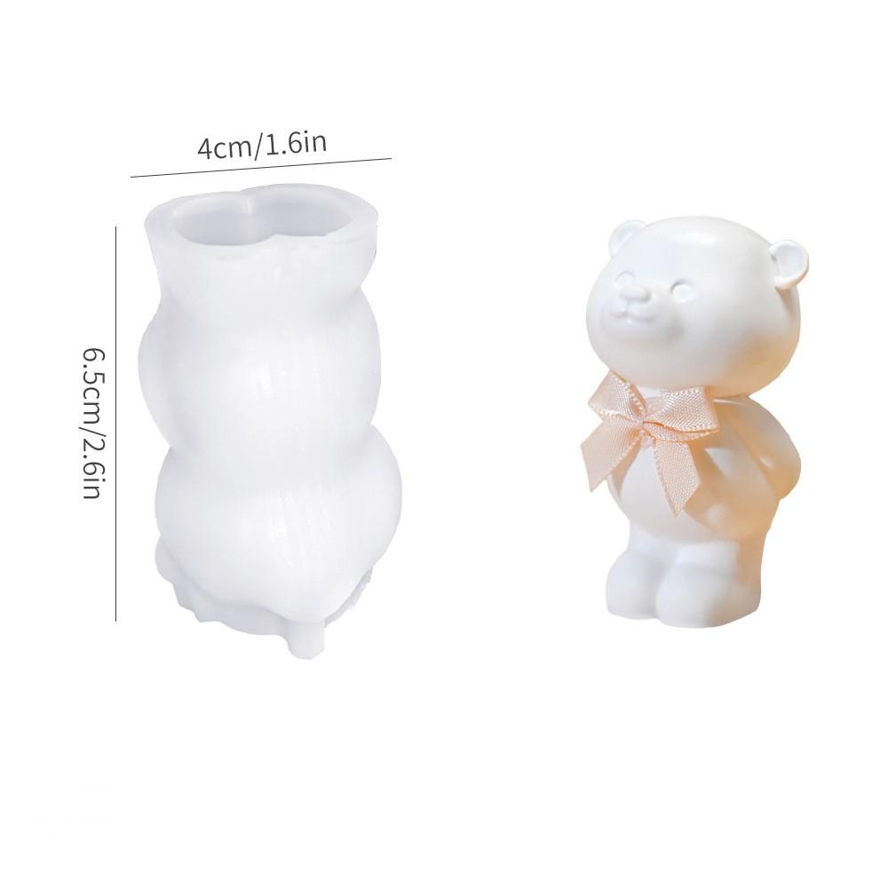 DIY Crystal Dropper 3d Rabbit Mold Aromatherapy Gypsum Candle Mold Waving Teddy Bear Cat Table Silicone Mold