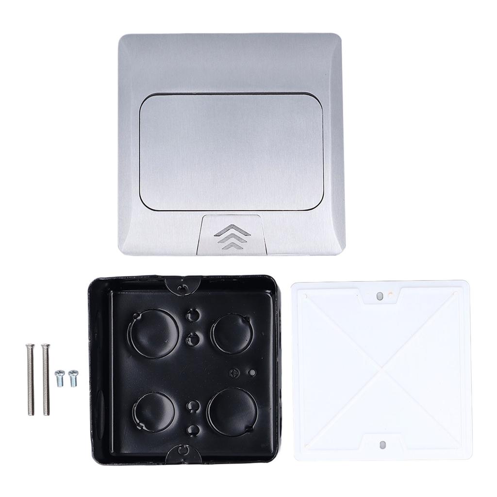 Popup Floor Electrical Outlet Box Professional Recessed Hidden Socket European Style Popup Cover