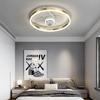 Nordic Bedroom Ceiling Fan Light Remote Control Invisible Blade Silent Ceiling Light Home Decoration Low Floor Fan with Light