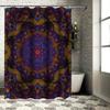 Kaleidoscope Shower Curtain Floral Decorative Waterproof Printed Bath Mat Home Decoration 3D Modern Artistic Fabric Shower Panel