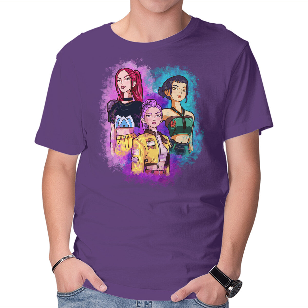 Unisex Crew Neck T-Shirt Hunt Or Concert Graphic Short Sleeve Casual Tee S
