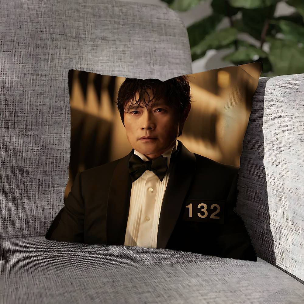 Lee B-Byung H-Hun Pillow Case For Sofa Decor Home Car Office Living Room Printing Cushion Cover Decorations and Protector