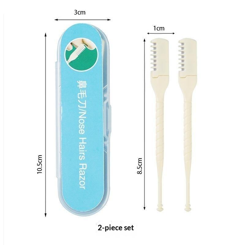 Manual Nose Hair Trimmer Double Head 360° Painless Nasal Clipper Washable Easy to Clean for Daily Grooming