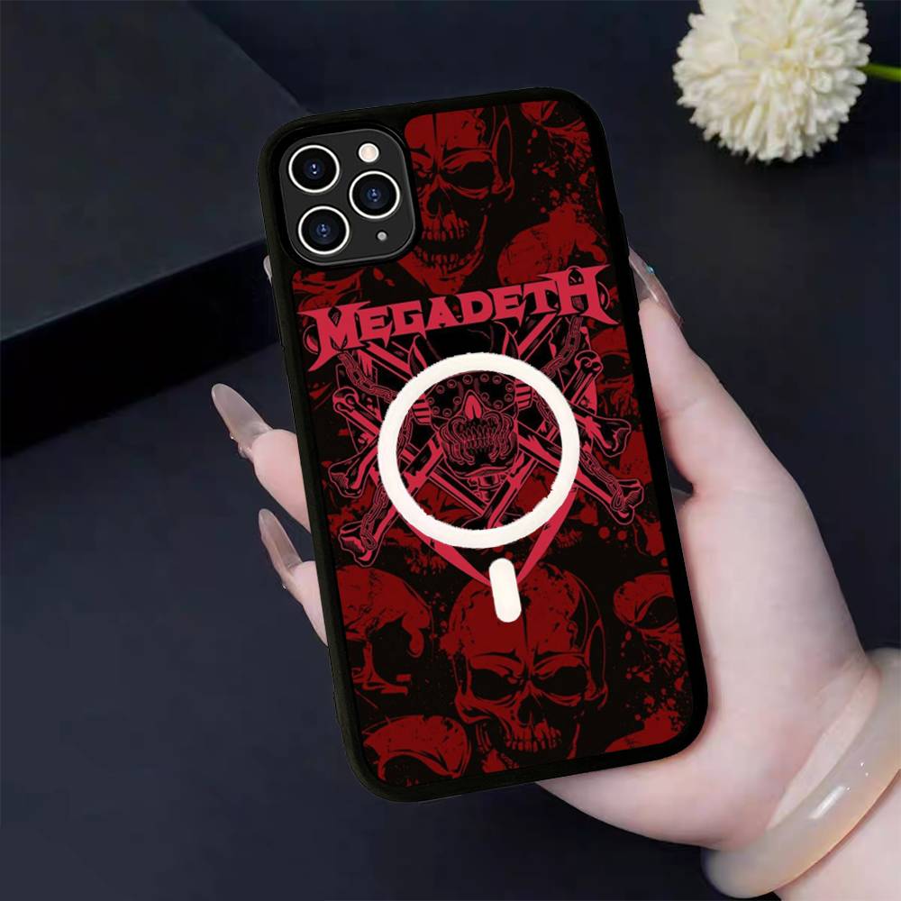 

Music Band M-Megadeth For Magesafe Magnetic Wireless Phone Case For IPhone 17 Pro Max Air 13 12 Mini 16 15 14 11 iPhone 16