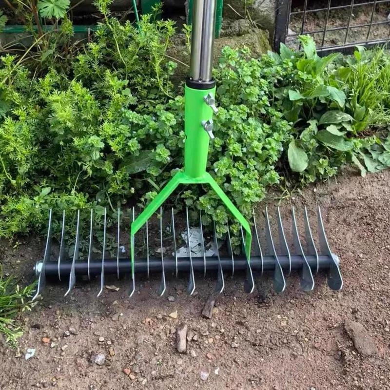 Cleaning Dead Grass Rake Gardening Grass Cleaner Rake Easy To Assemble Garden Soil Rake Lawn Grass Rake Garden Tool For Weeding
