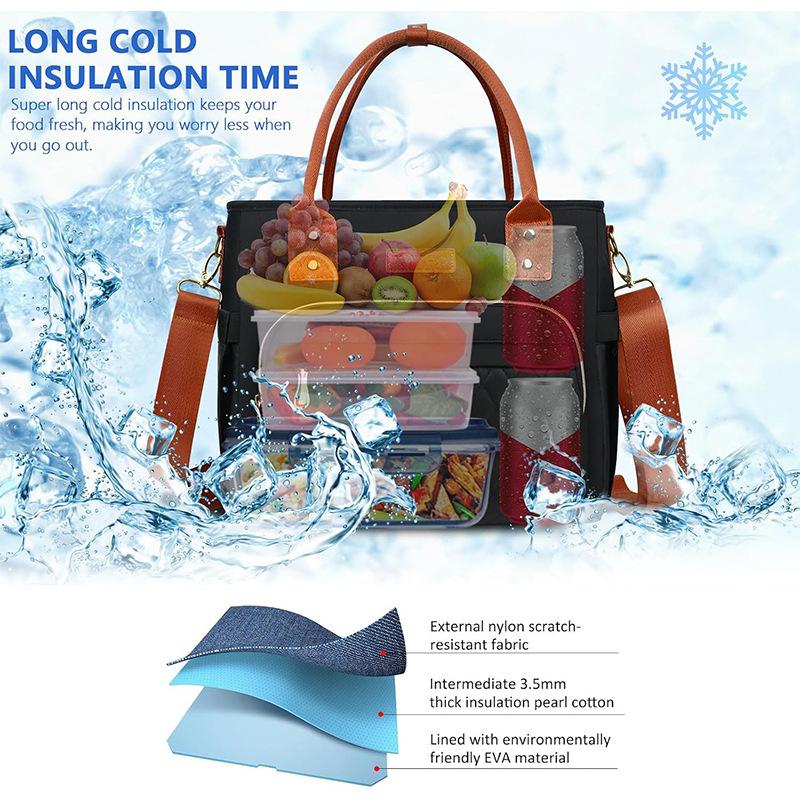 Thick Aluminum Foil Lunch Bag For Office Workers  Hand-held Bento Bag