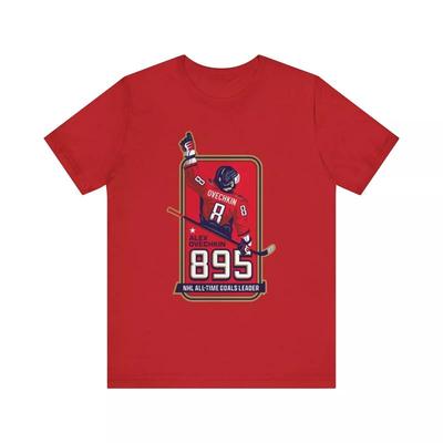 Alex Ovechkin 895 Goals T Shirt Hockey Legend  All Sizes S 5X