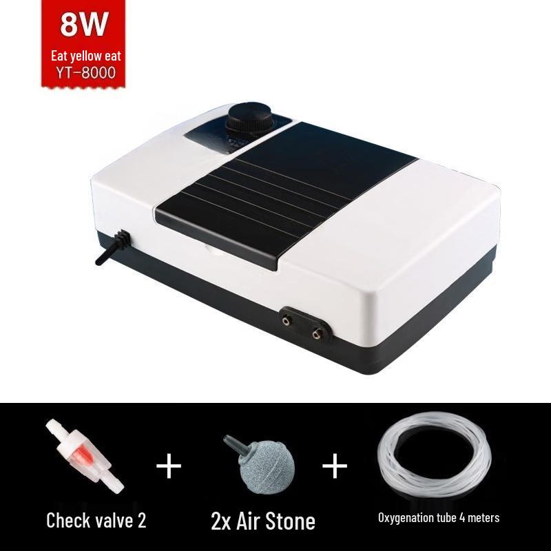 Rongyu YT-8000 AC/DC Dual-Use Aquarium Air Pump