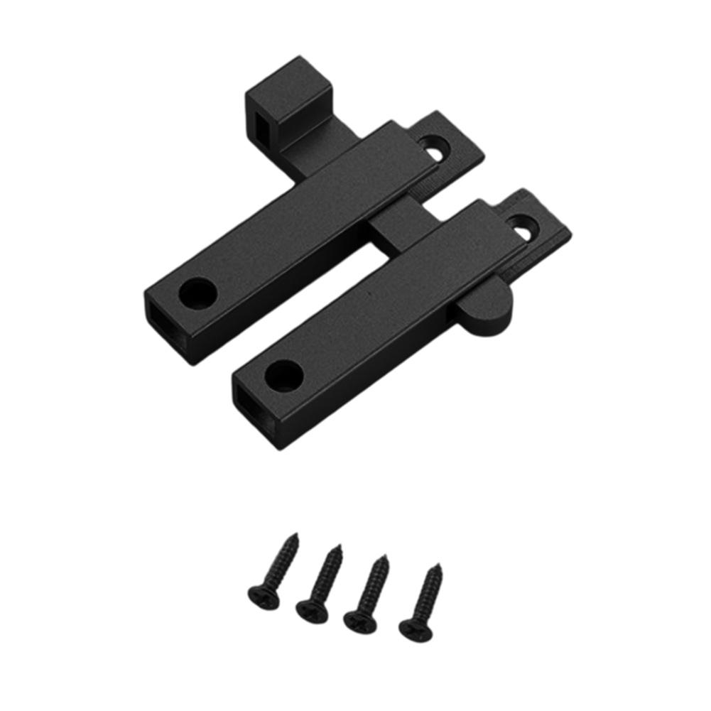 Für Heimsicherheit Schwarzer Türriegel Türschnapper Aluminiumlegierung Mattes Finish Rutschfest Leichtgängig Erhöhte Sicherheit