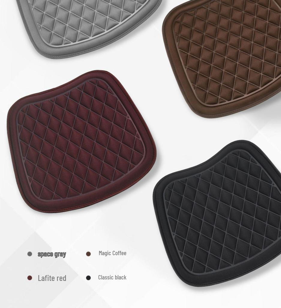 All-Season Universal Car Seat Cushion - Breathable, Anti-slip Ice Silk Cover for Rear Seats