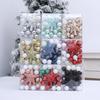 36Pcs Electroplated Christmas Tree Topper Christmas Supplies  Christmas Home Decoration