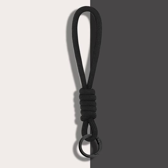 2Pcs Braided Rope Pendant Lightweight High-Elastic Keychain Holder with Reinforced Knot Design Macaron Color Mobile Phone Case Lanyard