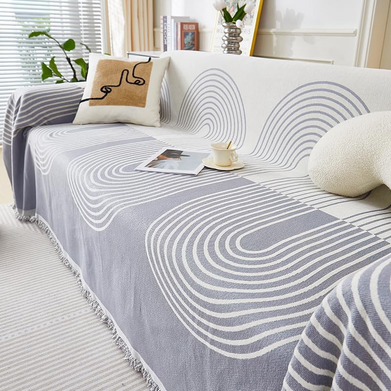 

Чехол для дивана Joyfinity Double Sided Chenille, Полотенце для дивана Double Sided Chenille, Эластичный защитный чехол для дивана, Four Se 260X180cm серый