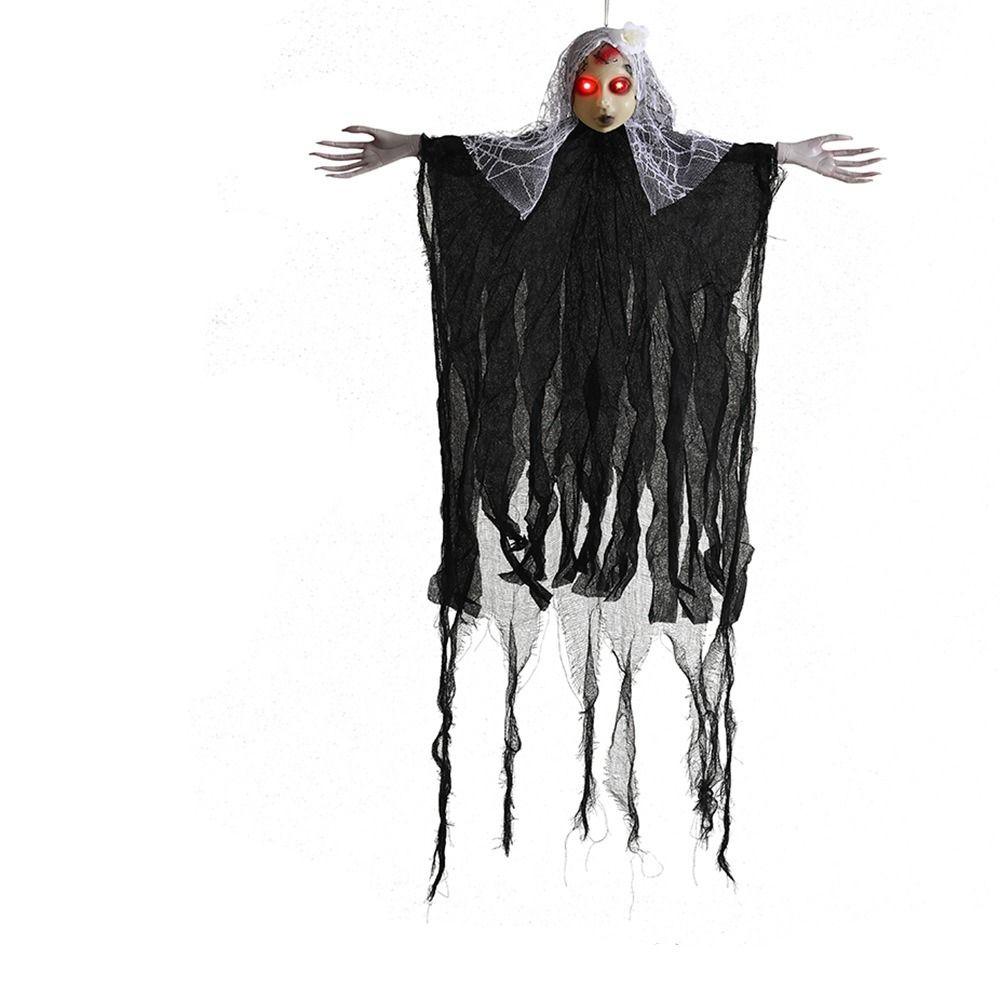 Witch Glowing Halloween Hanging Ghost With Hood Halloween Hanging Pendant  Living Room