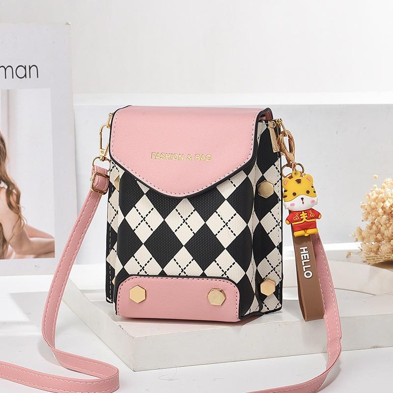 Mobile Phone Bag New Women's Bag Fashion Versatile Messenger Bag One Shoulder Mini Vertical Mobile Phone Bag