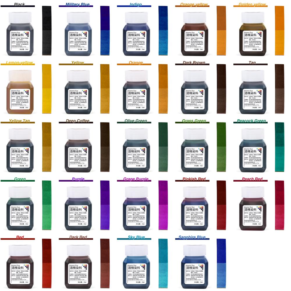 

16/24 цветной набор пигментов для кожи растительного дубления, окрашивающий краску для поделок из кожи своими руками, граффити, используемый для растительного дубления материала