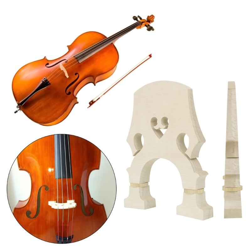 Cello Parts Cello Bridge 1/2 1/4 4/3 1/8 Size Cello String Bridges Musical Instrument Accessory Maple Wood Cello Bridge