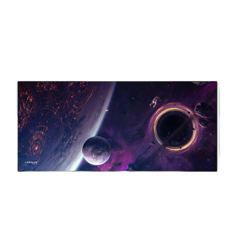 LESAILES Mouse Pad for Gaming And Office, Solid Color Large Computer Desk Mat, 900*400*4mm, Black