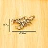 Vintage Brass Scorpion Miniatures Figurines Office Desktop Small Ornament Tea Pet Home Decoration Accessories for Gifts