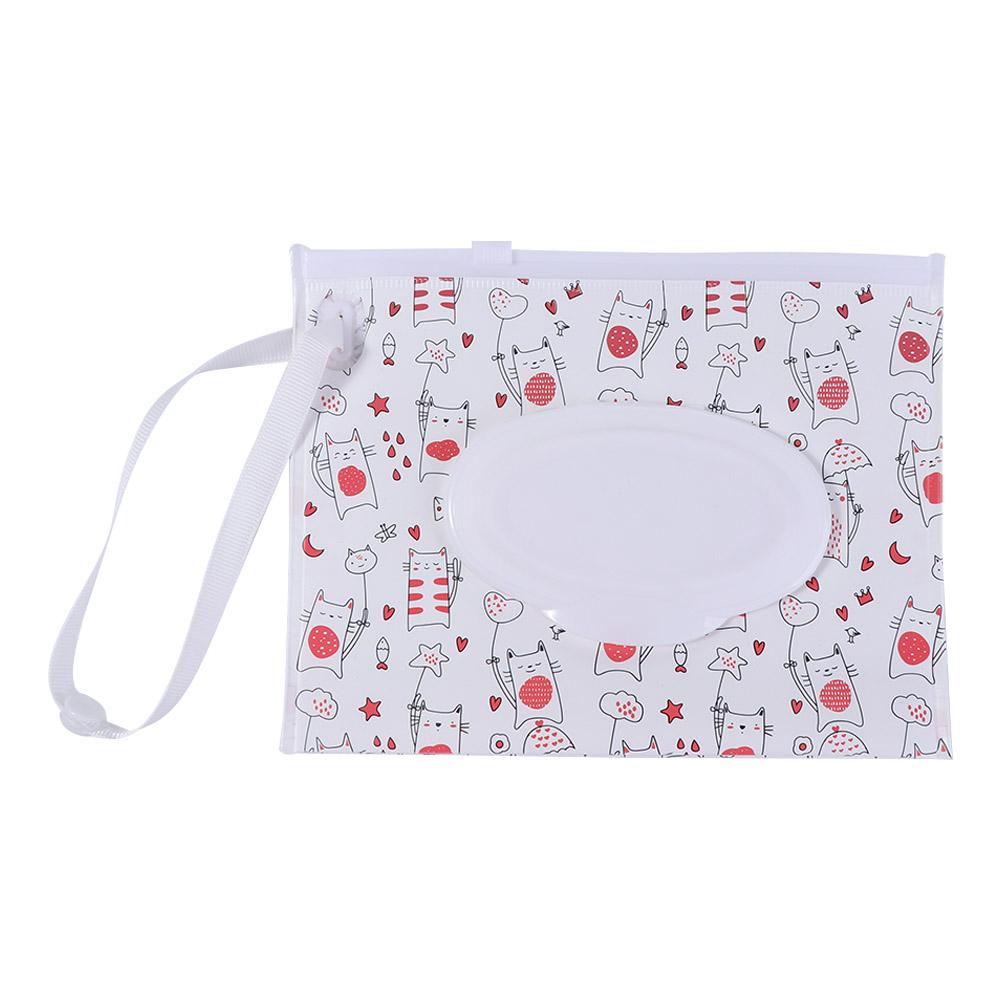 Lightweight Cute Reusable Eco-friendly Refillable Portable Wipes Case Wet Wipes Box Wipes Container Wet Wipes Bag