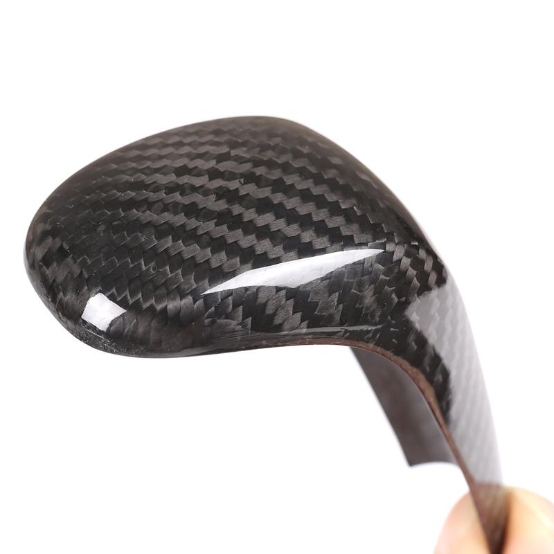Carbon Fiber Auto Gear Shift Knob Head Cover Trim Sticker Interior Decoration For BMW E90 E92 E93 E87 X1 E84 Car