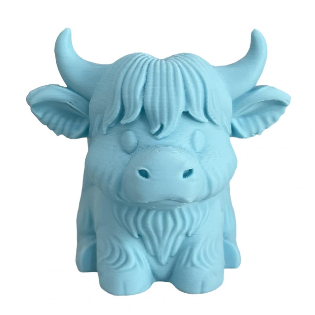 Studentrumsorganisatör Highland Ko Pennställ Skrivbordsorganisatör Söt Gårdsmiljö Sminkborstkopp Toalettbordstillbehör Gåva till Koälskare