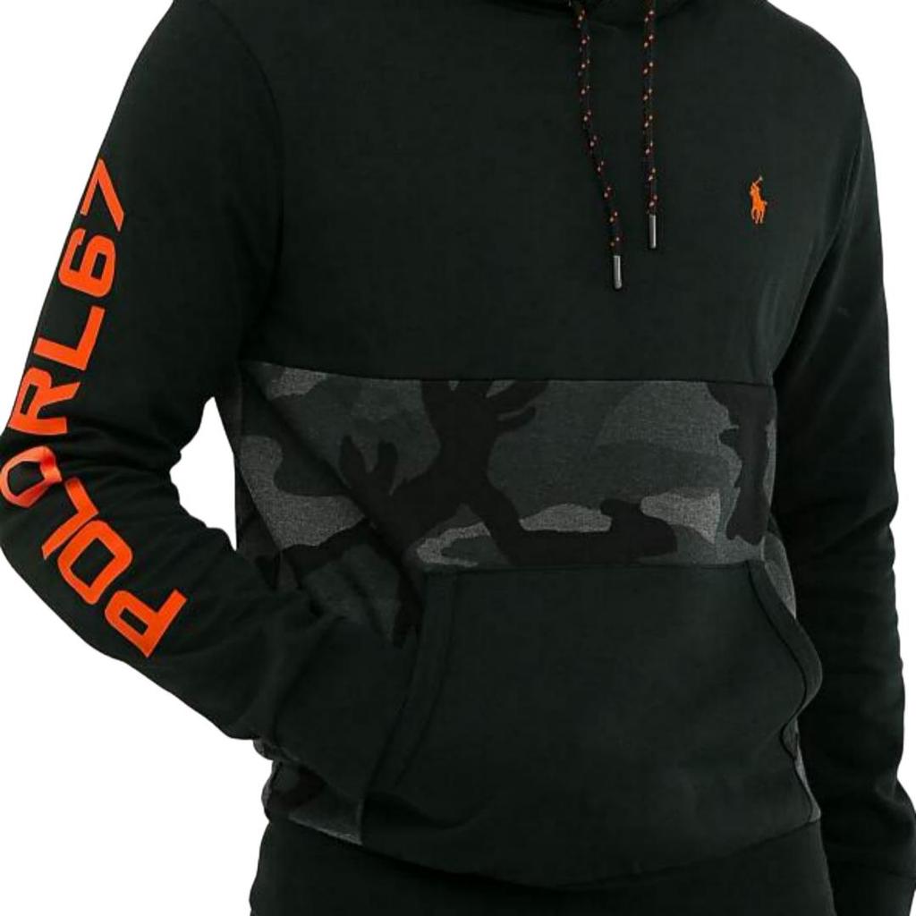 Polo Ralph Lauren AH26 Logo Petit Poney Brodé Patchwork Camouflage Sweat à Capuche Hommes sweats à capuche 710815213-001