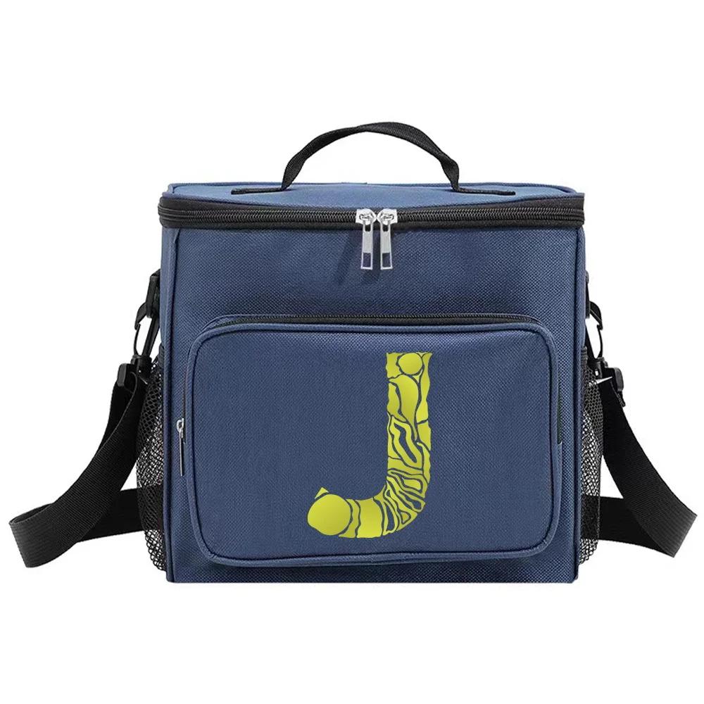 Insulated Bags Shoulder Lunch Bag Waterproof Cooler Box Thermal Organizer Handbag for Men and Women New Engrave Image Pattern