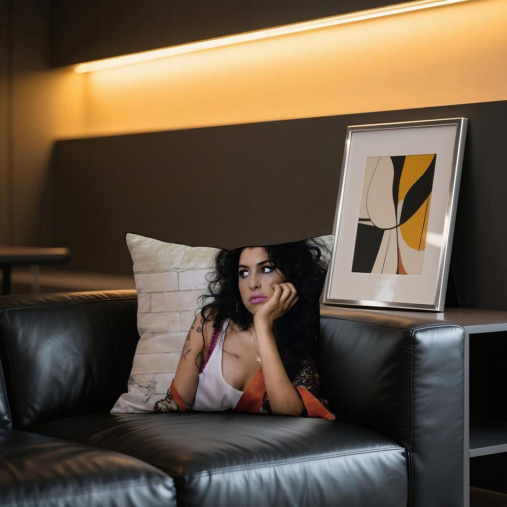 Singer A-Amy W-Winehouse cushion cover Comfortable and soft bedding skin friendly leisure sofa car office pillowcase