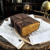 Antique Leather Bound Journal with Key Lock | Handmade Vintage Diary