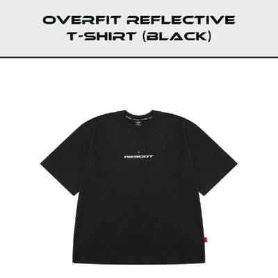 TREASURE REBOOT Overfit Reflective T-shirt Black