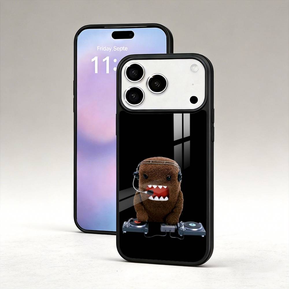 Funny Cartoon D-Domo K-Kun Phone Case For iPhone17,16,15,14,13,12,Pro,Max,Magnetic For Magsafe Wireless Charging iPhone12mini