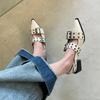 2025women's Sandals Summer  Ballet Flats Women Pointed Rivet Single Shoe Platform Women Sandals Zapatos De Mujer Tendencia