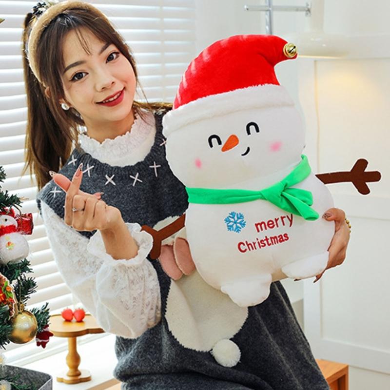 Christmas Plush Doll Christmas Stuffe Animal Toy Table Ornament Christmas Reindeer Plush Toy Gift for Women Girls