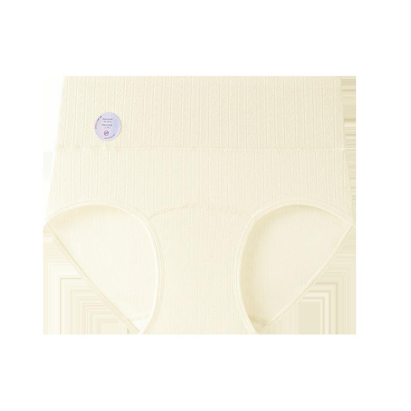 

Женские Весенние и Осенние Нежные и Удобные Хлопковая Ластовица Высокая Эластичность Поддержка Живота Высокая Талия Без Швов Трусы M бежевый