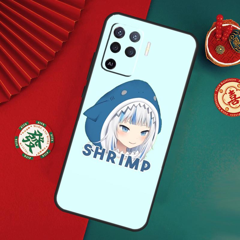 Anime Hololive Gawr Gura Case For Oppo A6 A5 Pro A15 A18 A38 A58 A78 A98 A54 A74 A94 A17 A57 A80 A60 A40 A16 A76 A96