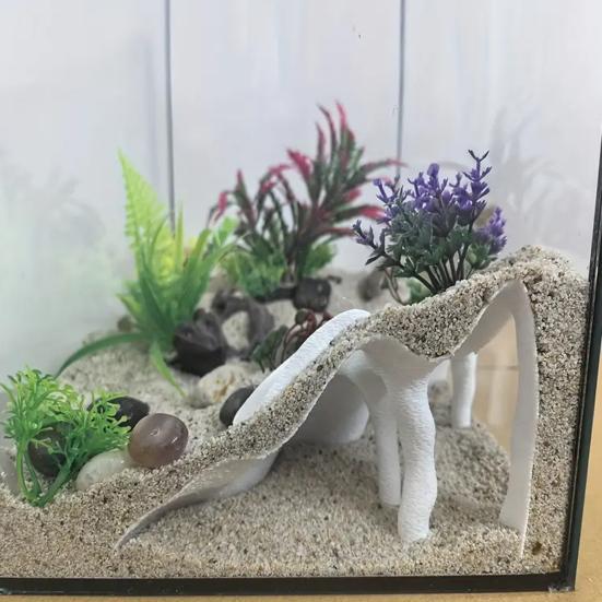 Rohová jeskyně do akvária Mangrovník Úkryt pro ryby pod štěrkem Jeskyně Dekorace do akvária Úkryt pro domácí mazlíčky pro ryby Krevety Sumce Sekavce Kuhli