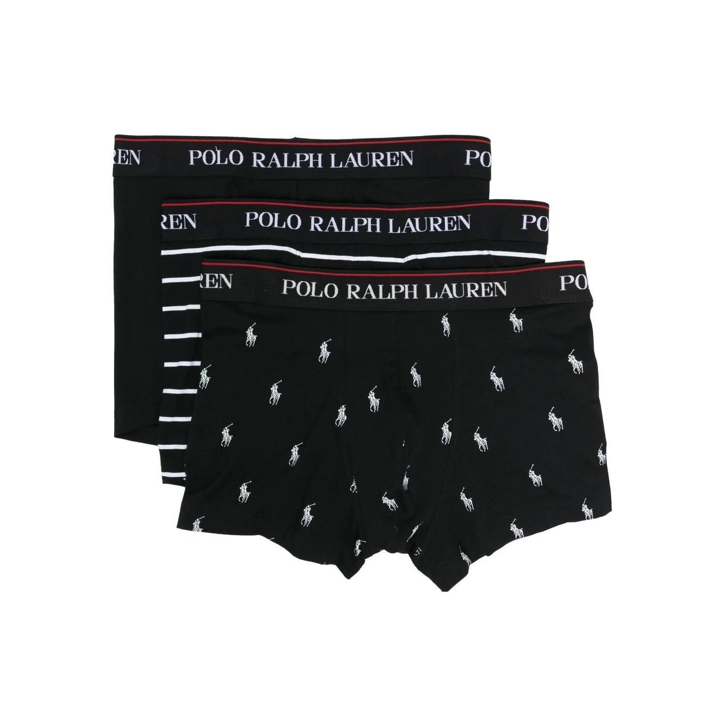 

Polo Ralph Lauren Ss22 All Over Logo Print Casual Boxer Briefs 3 Pack Men underwear 714830299-009 XL