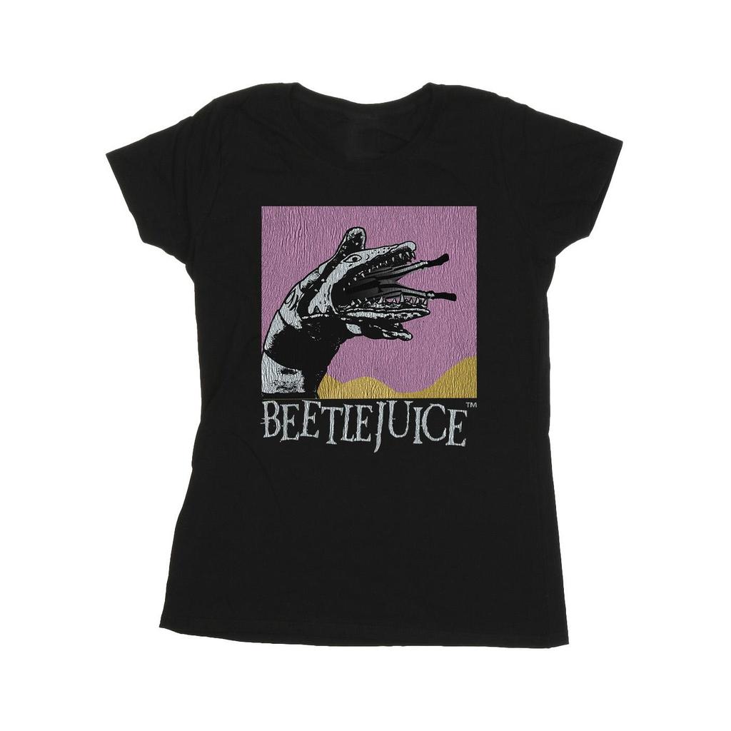 Beetlejuice Damen/Damen Sandwurm Schlange Baumwoll-T-Shirt