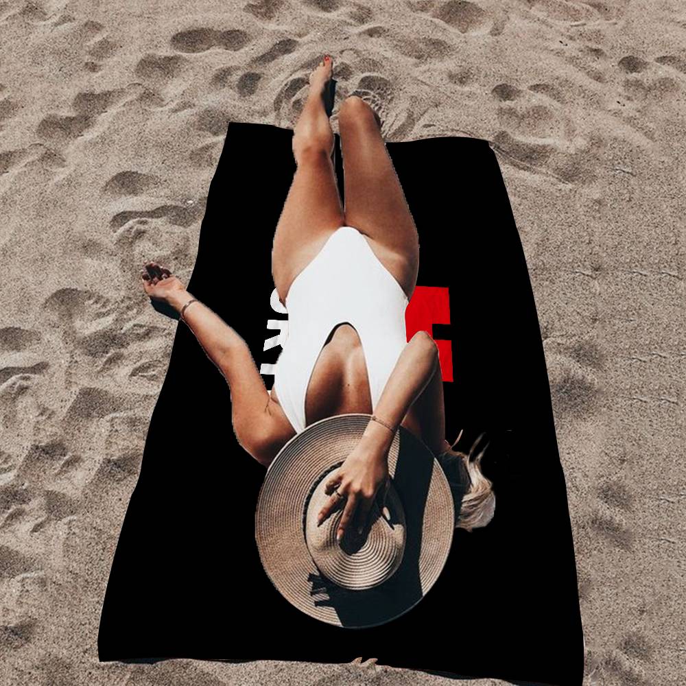 Rug Wurths Microfiber Printed Beach Towel Mountain Climbing Yoga Beach Swimming Running Absorbent Soft Towel