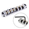 Saddle Bridges with Studs Practical Tailpiece Bridge Roller Saddle Bridge Portable Guitars Replacement Bridge Kit