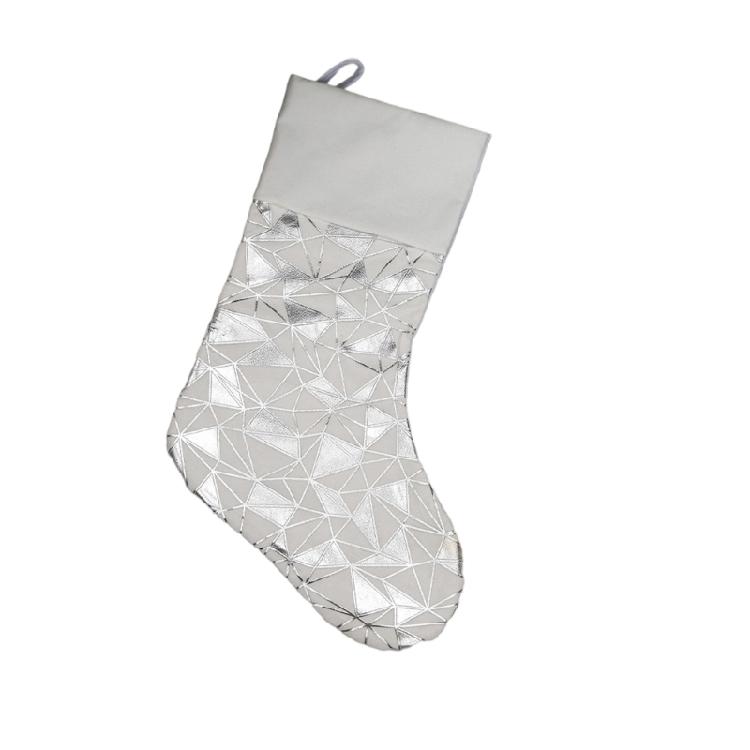 Christmas Decoration Hanging Sock Soft Fabric Christmas Stocking Holiday Party Gifts Bag Decoration For Mantels Display