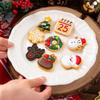 Christmas 3D Cookie Cake Plunger Cutter Santa Claus Snowman Elk Cookie Stamp for Biscuits Fondant Sugarcraft Decor Baking Tools