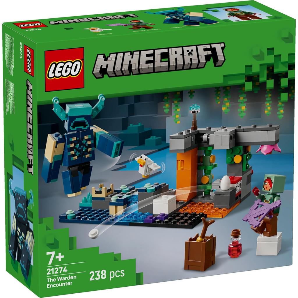 LEGO Minecraft Warden Appearance Toy - Birthday Present, Building Blocks, for Boys, Girls, Children Ages 7, 8, 9, Elementary School Students, Minecraf