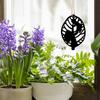 Black Wrought Iron Leaf Memento Mother Day Decorative Ornament, Heartfelt Gift for Mom, Express Love for Cherished Person