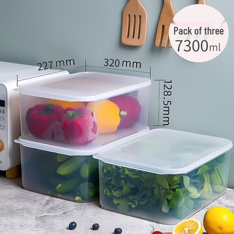 Xitianlong 7.3L Plastic Food Storage Container 3-Pack