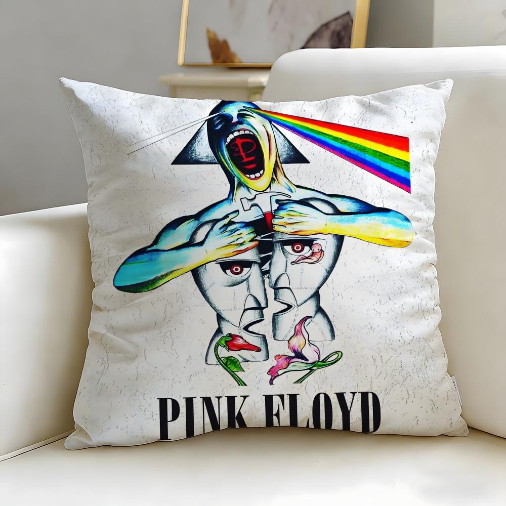 classic band Pink Floyd Cushion Cover Soft  EasyWash Pillow Case  Versatile for Couch Bed Travel and Office